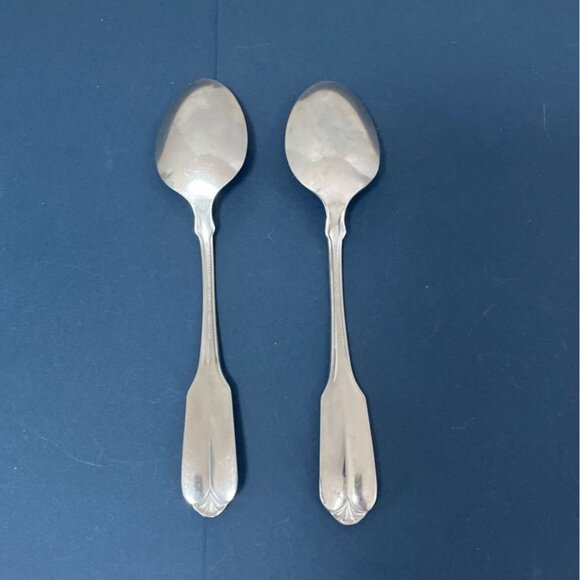 Wm Rogers Oneida Gloria Montclair Dinner Spoons Teaspoon Set 2 Deluxe Stainless - Picture 3 of 6